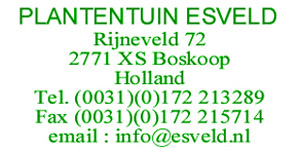 PlantenTuin Esveld contact