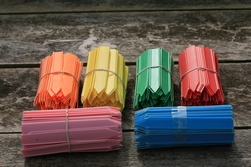 PVC Steeketiket gekleurd per 100 stuks